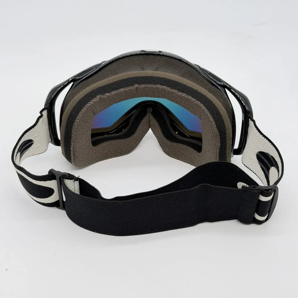 Oakley Splice Snow Goggles Black Frame Fire Iridium Polarized Lens Ski Snowboard